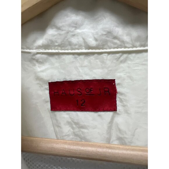 Haus of JR White Track Suit with Gray Stripe - Picture 4 of 9